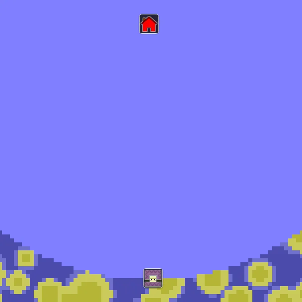 End biome map of seed 7906374076292 around the End, with the end city marked